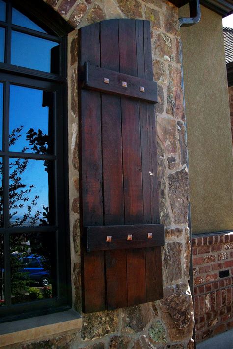 Modern exterior shutters are versatile and cool. old world wooden exterior shutters - Google Search ...