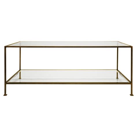 4 out of 5 stars with 1 ratings. Kemp Modern Classic 2 Tier Rectangular Glass Bronze Coffee ...