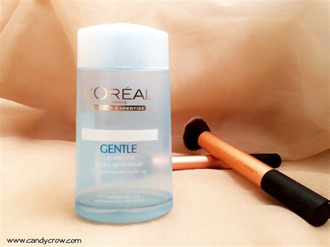 Loreal Gentle Lip And Eye Makeup Remover Review - Candy Crow