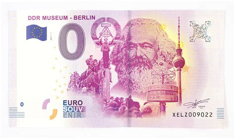 Zero Euro Banknote In The Ddr Museum Ddr Museum