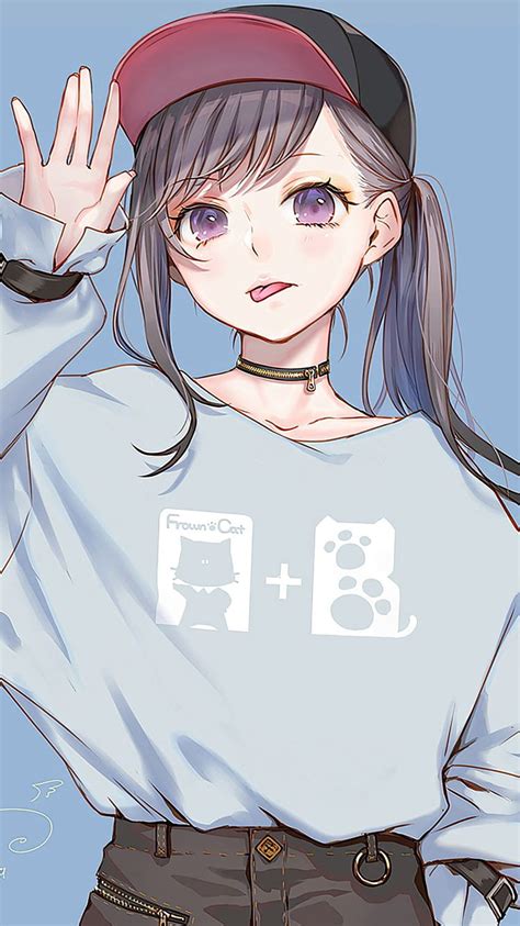 Hoodie Hood Anime Girl Iphone Anime Swag Anime Hd Phone Wallpaper