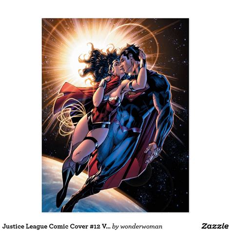Justice League Comic Cover 12 Variant Postcard Wonder Woman Art Superman Wonder Woman Wonder