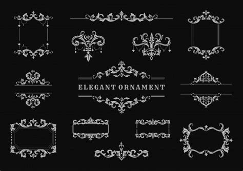 Premium Vector Classic Ornament Frame Vintage Border Illustration