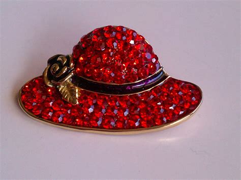 Scarlett Ohara Red Hat Brooch Pin Brooches And Pins