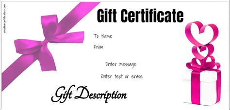 Simply download, fill in on your pc, print and give to your loved ones! Free Gift Certificate Template | 50+ Designs | Customize ...