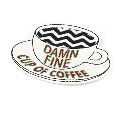 Twin Peaks Damn Fine Cup Of Coffee Embroidered Patch Etsy