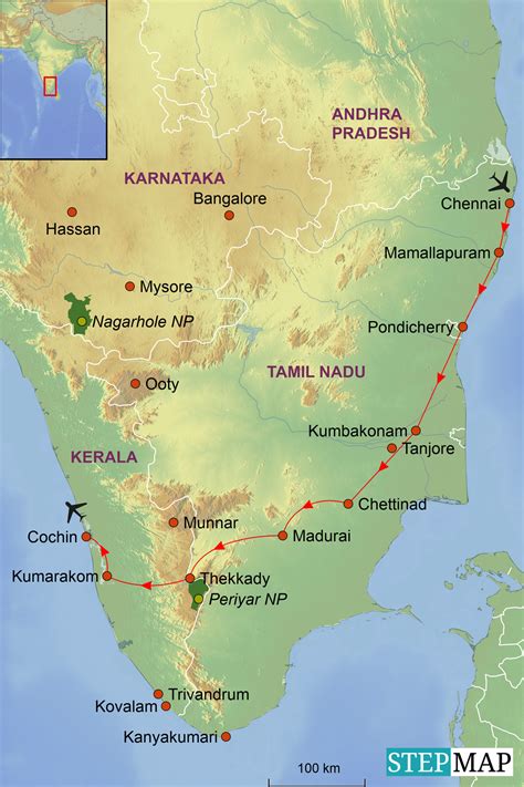 India Map Tamil Nadu Tourist Map Of English My Xxx Hot Girl