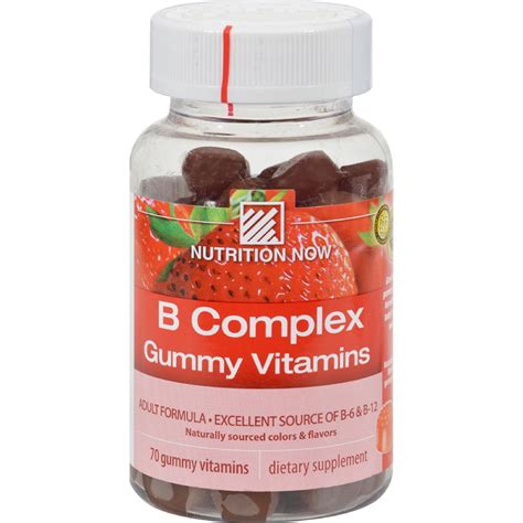 Nutrition Now B Complex Gummy Vitamins Strawberry 70 Gummies
