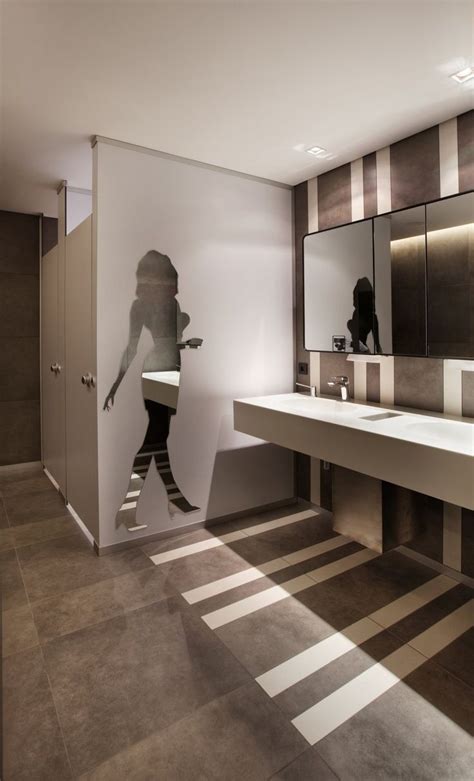 Flush fronted washroom designs are really popular at the moment. Related image | Washroom design, Restroom design, Public ...