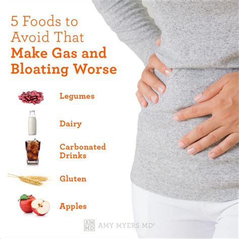 5 Foods To Get Rid Of Gas And Bloating 5 That Make It Worse Amy Myers Md