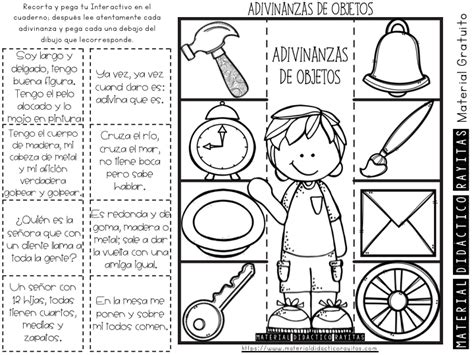 El juego libre con su cuerpo, luego con los objetos que le rodean, con interactiva, dinámica, potenciadora de una atmósfera emocional de libertad, autonomía. Fantástico material interactivo para trabajar las adivinanzas | Adivinanzas, Lectura y escritura ...