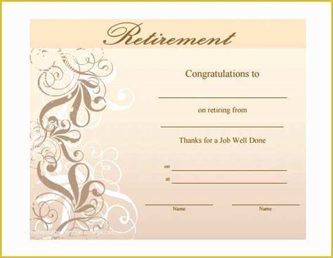 If you are running a business, you will be needing retirement certificate templates for your employees when they leave your company. Free Retirement Flyer Template Word Of 11 Retirement Party ...