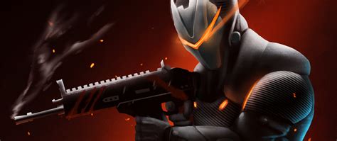 2560x1080 Omega With Rifle Fortnite Battle Royale 2560x1080 Resolution