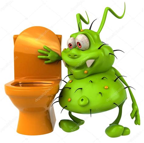 Germ With Toilet — Stock Photo © Julos 55774173