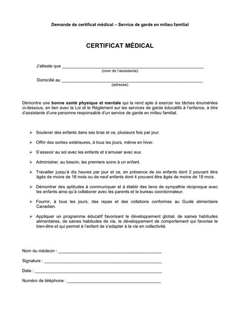 Model De Certificat M Dical Assistante Doc Pdf Page Sur 61380 The