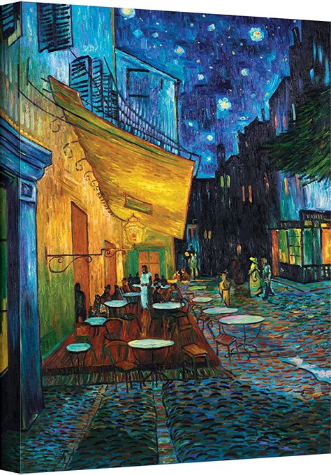 Artwall Cafe Terrace At Night By Vincent Van Gogh Gallery Wrapped