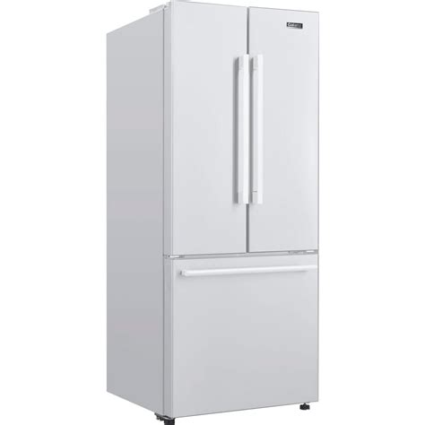 Galanz 16 Cu Ft 3 Door French Door Refrigerator White
