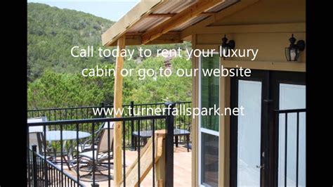 2 queen bedrooms on first floor; Turner Falls Cabins -Turner Falls Park - YouTube