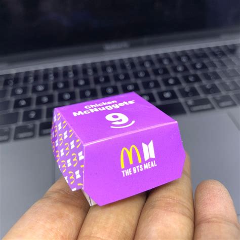 Fridge Magnets Miniature Handmade Bts Meal Mcdonalds 5pc Etsy