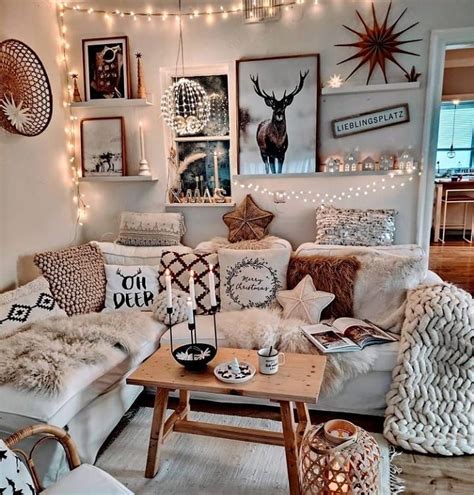 A Living Room Filled With Furniture And Pictures On The Wall Above Its
