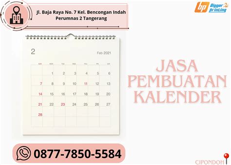 Jasa Pembuatan Kalender Ekspress Wacall0877 7850 5584 Jasa