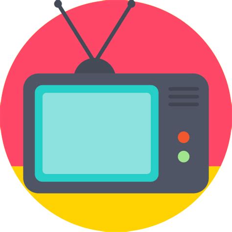 Rounded, television, tv Icon in Round Varieties png image