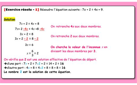 Cours Équations Calcul Littéral Rappels 3e Auto Maths