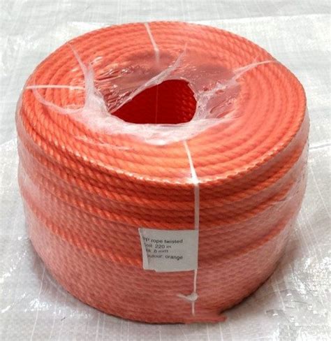 10mm Orange Polypropylene Rope By The Metre Ropesdirect