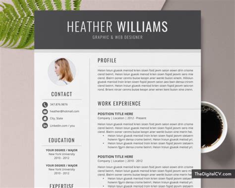Available in multiple file formats like adobe illustrator, photoshop, google docs, and ms word. Professional Resume Template for MS Word, Clean CV ...
