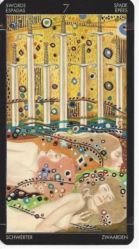 Golden Tarot Of Klimt Deck Cards Set Gustav Klimt Oracle Card Etsy
