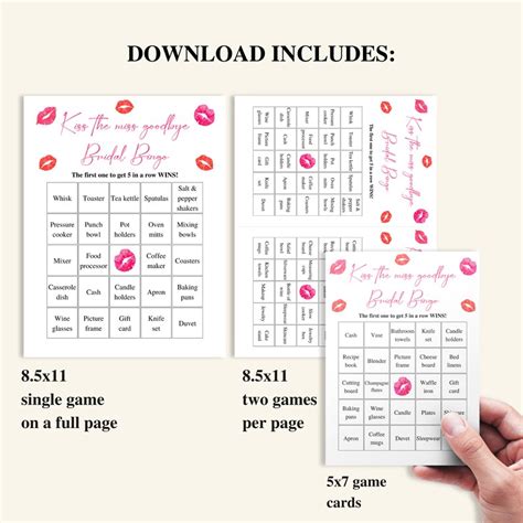 50 Printable Bridal Shower Bingo Cards Prefilled Bridal Etsy