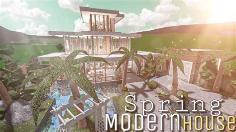 Robloxbloxburgtiny modern house speedbuild 14 youtubenullnul. ROBLOX BLOXBURG: Spring Modern House + (Q&A) || House ...