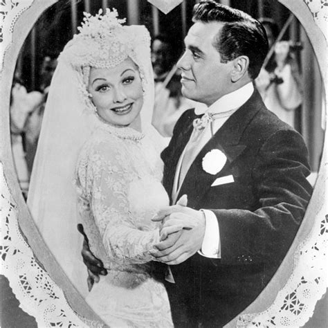 Lucille Ball And Desi Arnaz Wedding Scene From “forever Darling” Mgm 1956 Black Suits Black