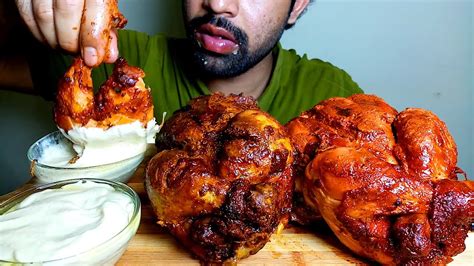 Spicy 2full Grilled Chicken Eating Showhungrypiran Youtube