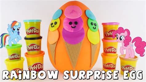 Rainbow Ice Cream Playdoh Surprise Egg Toy Surprises By Dctc Amy Jo
