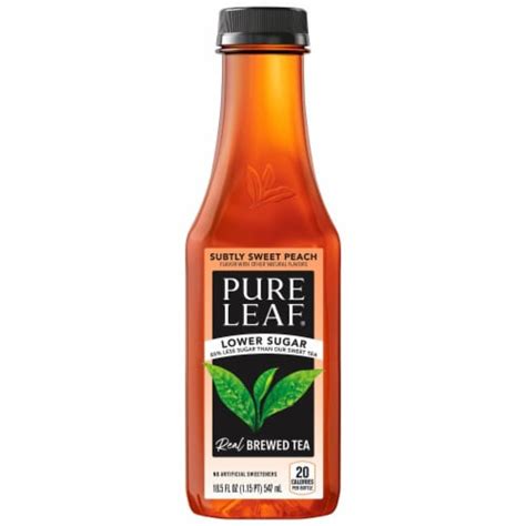Pure Leaf Subtly Sweet Peach Iced Tea 185 Fl Oz Kroger