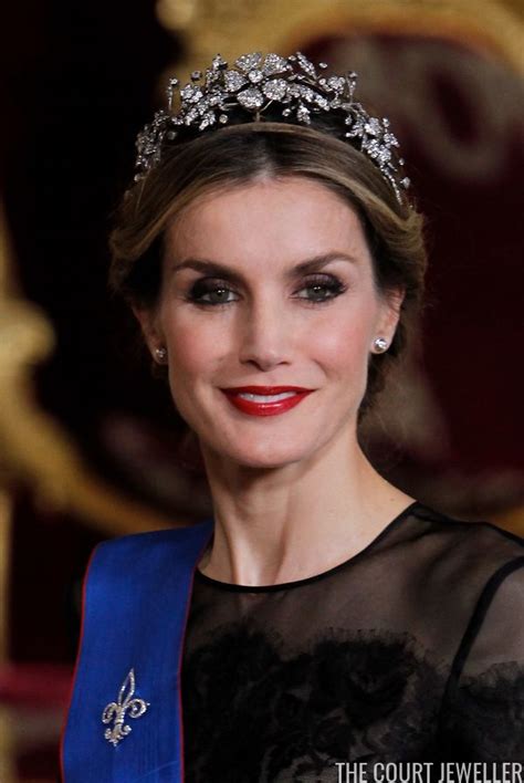 The Spanish Floral Tiara Worn By Queen Letizia Of Spain 2014 Photo