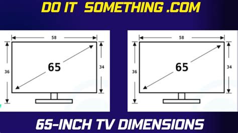 65 Inch Tv Dimensions Archives Do It Something