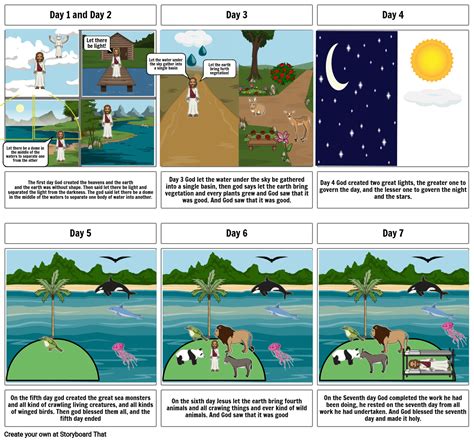 7 Day Creation Storyboard By 915e8108