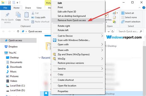 How To Remove Files Or Folders From Quick Access In Windows 10