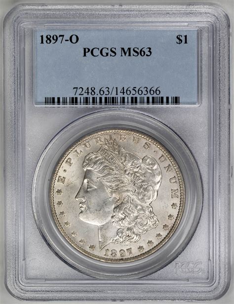 1897 O 1 Morgan Silver Dollar Pcgs Ms63 Certified Us Rare Coin