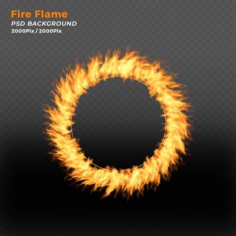 Premium Psd Fire Ring Background