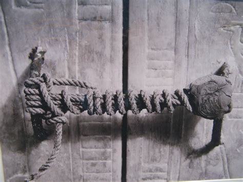 Unbroken Seal On Pharaoh Tutankhamuns Tomb From Rpics Archaeology