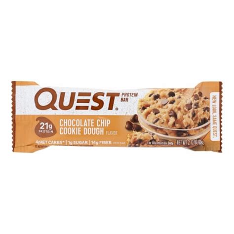 Quest Bar Chocolate Chip Cookie Dough 212 Oz Pack Of 12 Case Of