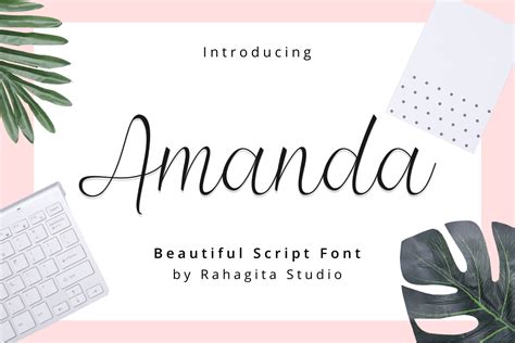 Amanda Free Fonts Script And Handwritten Fonts