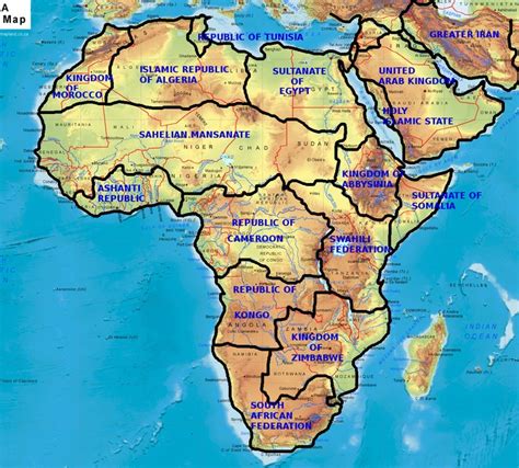 Redrawn Map Of Africa With New Borderscheck The Pic Politics Nigeria