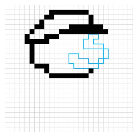 Graph Paper Drawing Mario Mushroom