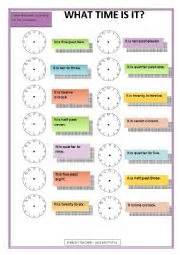 english exercises clock     time