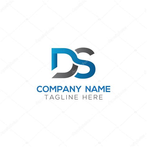 Initial Ds Letter Logo With Creative Typography Vector Template