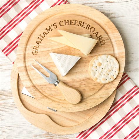 Personalised Premium Quality Cheese Board Set By Dust And Things